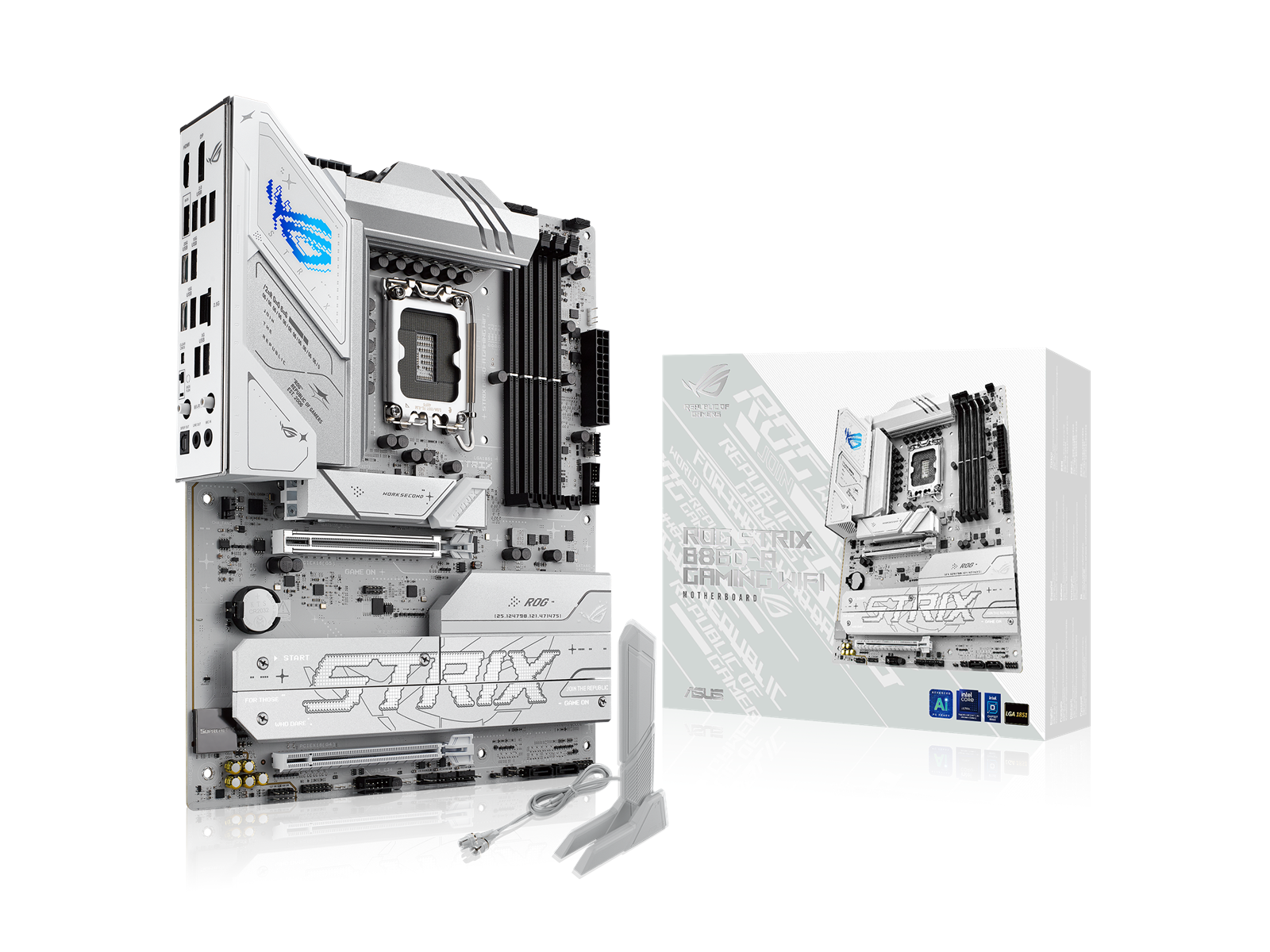 ASUS ROG STRIX B860-A GAMING WIFI Mainboard - Intel B860 - Intel LGA1851 socket - DDR5 RAM - ATX