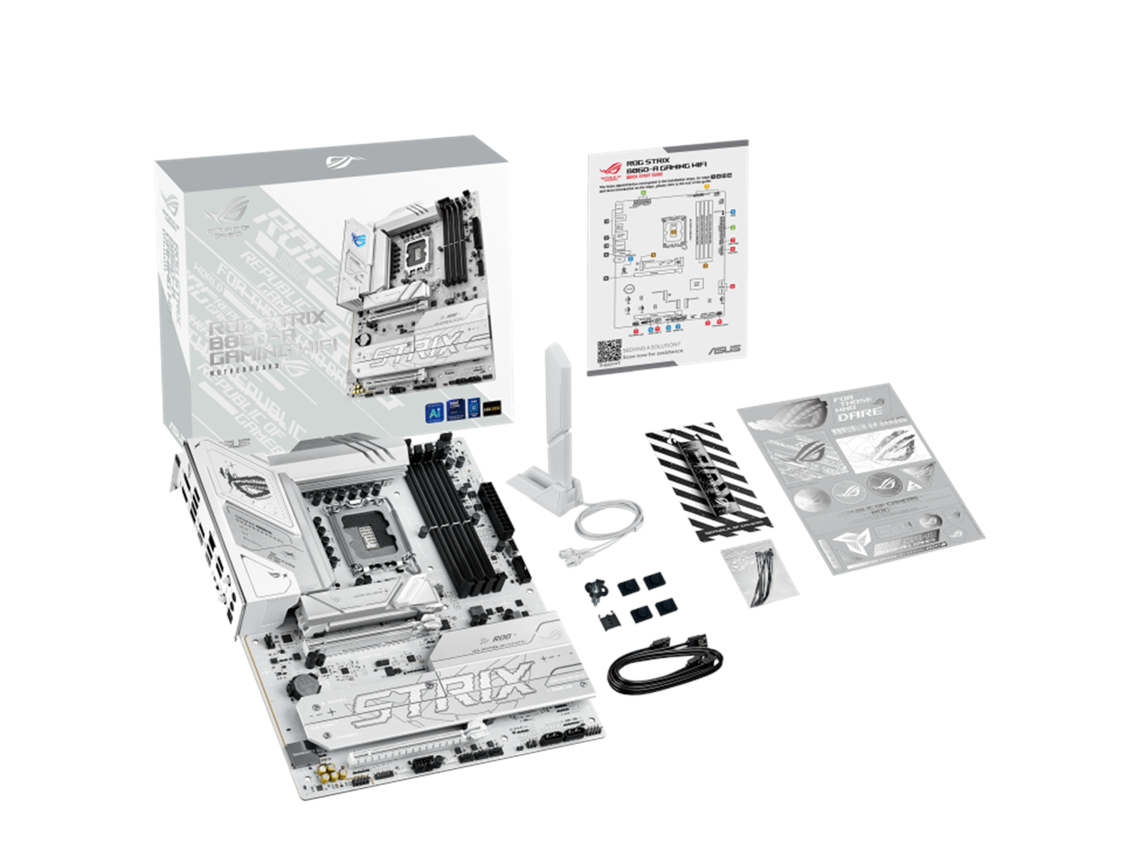 ASUS ROG STRIX B860-A GAMING WIFI Mainboard - Intel B860 - Intel LGA1851 socket - DDR5 RAM - ATX