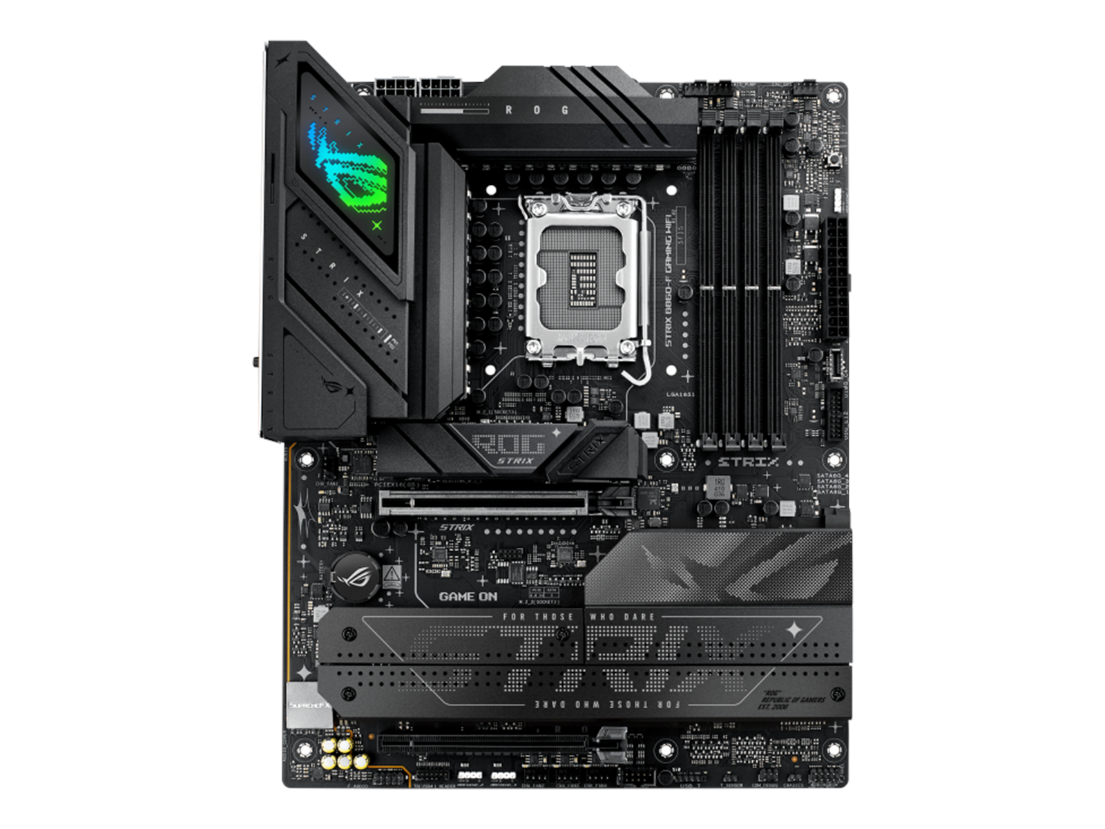 ASUS ROG STRIX B860-F GAMING WIFI Mainboard - Intel B860 - Intel LGA1851 socket - DDR5 RAM - ATX