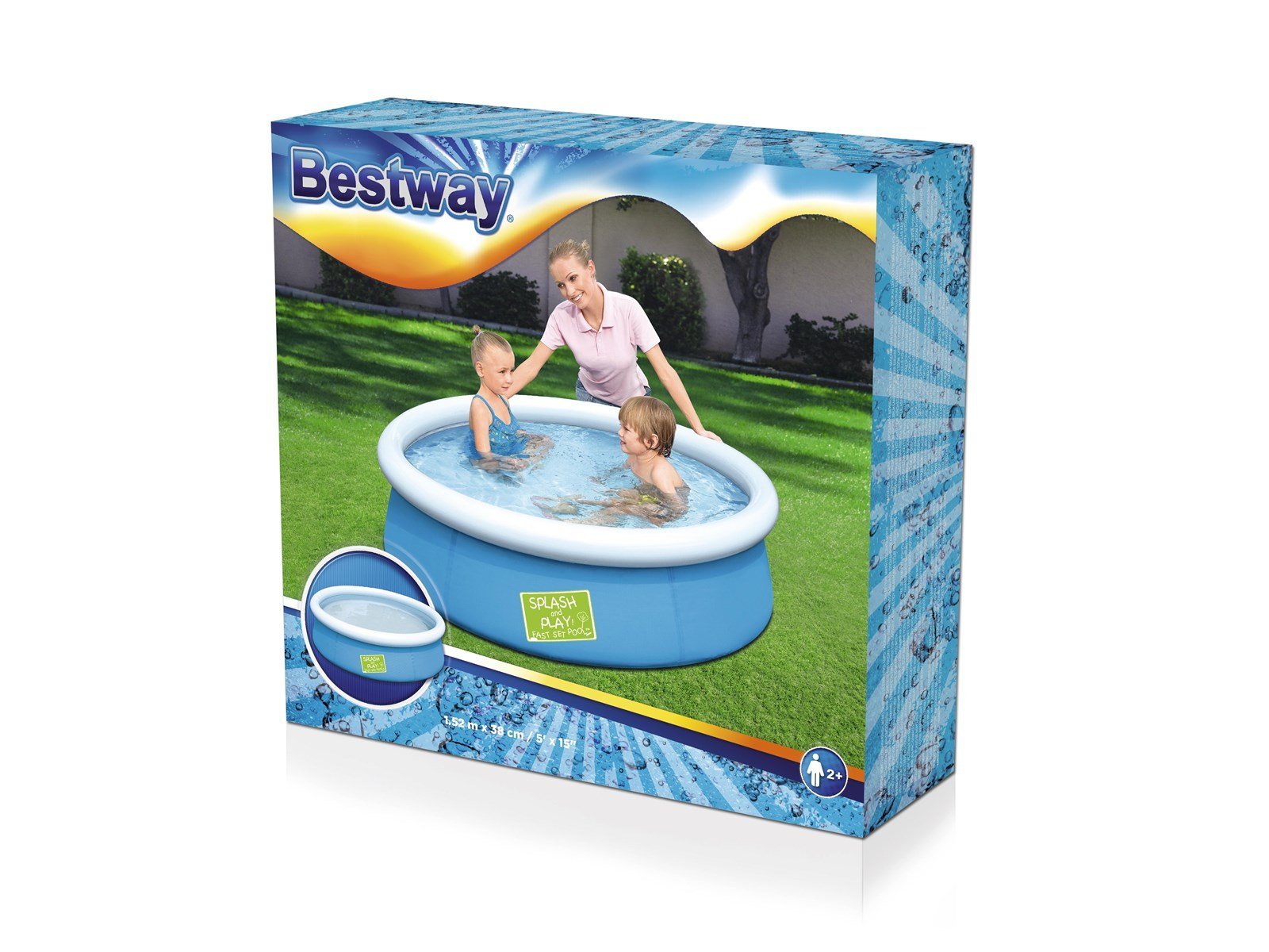 Bestway Swimming Pool with Inflatable Edge 152cm