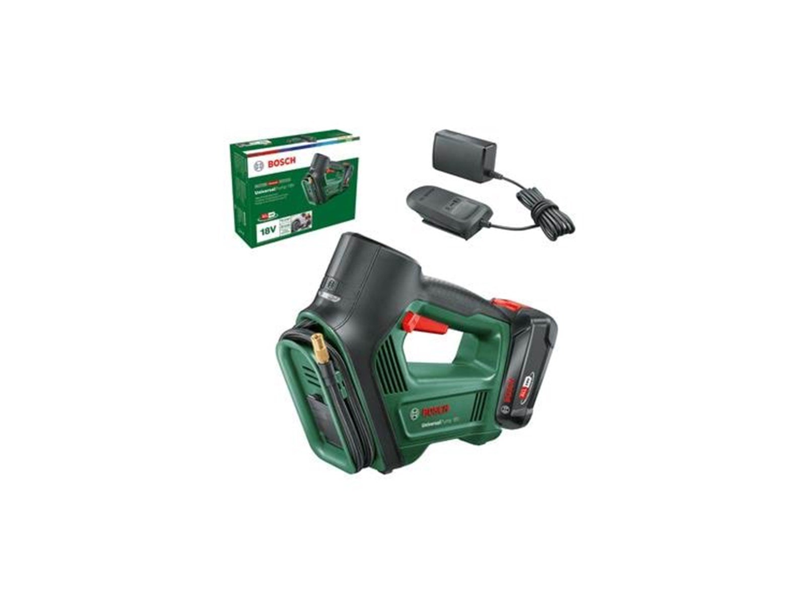 Bosch UniversalPump 18V incl. 1 x 2.0 Ah battery and charger