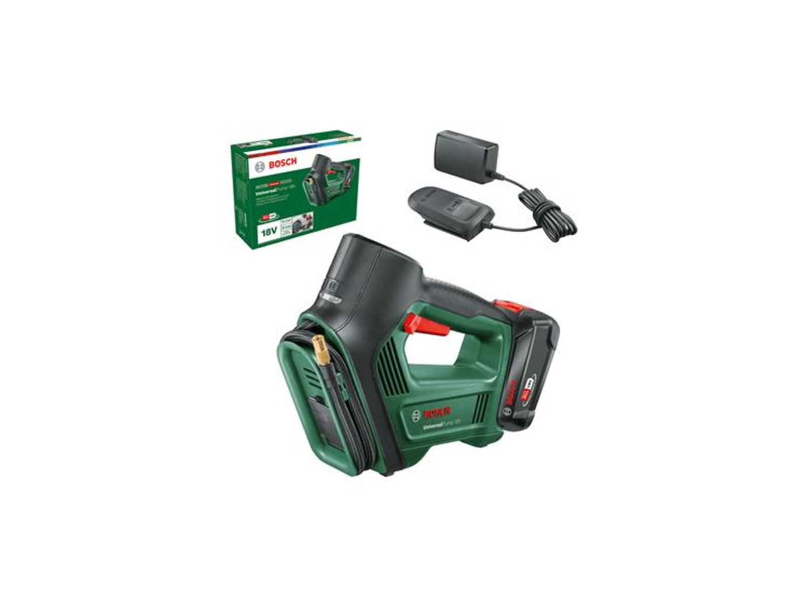 Bosch UniversalPump 18V incl. 1 x 2.0 Ah battery and charger