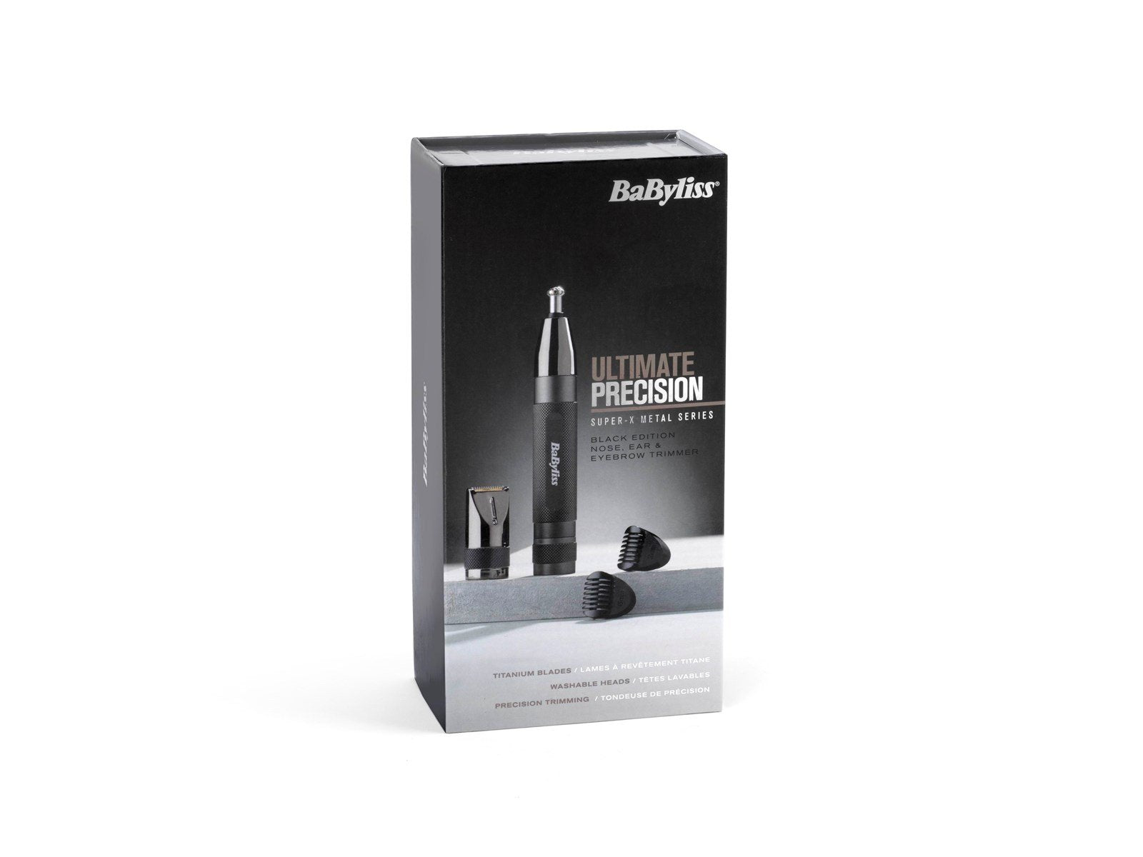 Babyliss Nasenhaartrimmer Super-X Metal Nasen-, Ohren- und Augenbrauentrimmer - E111E