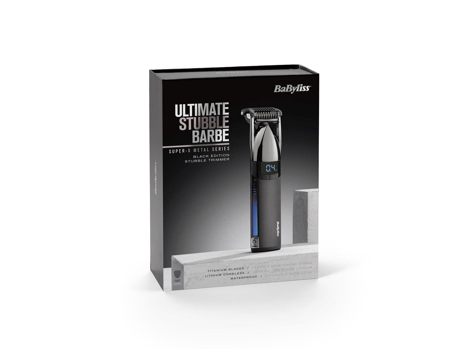 Babyliss Barttrimmer Super-X Metal Stubble Trimmer Barttrimmer - S991E
