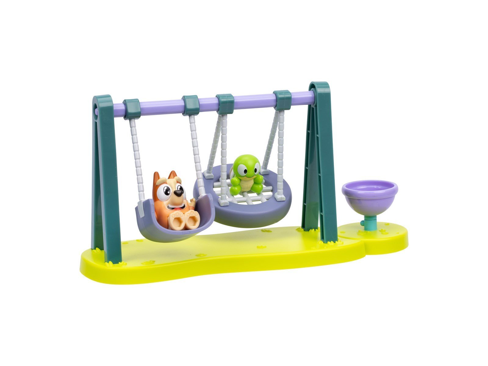 Bluey Playground playset with Wide-Eyed Bingo & Turtleboy