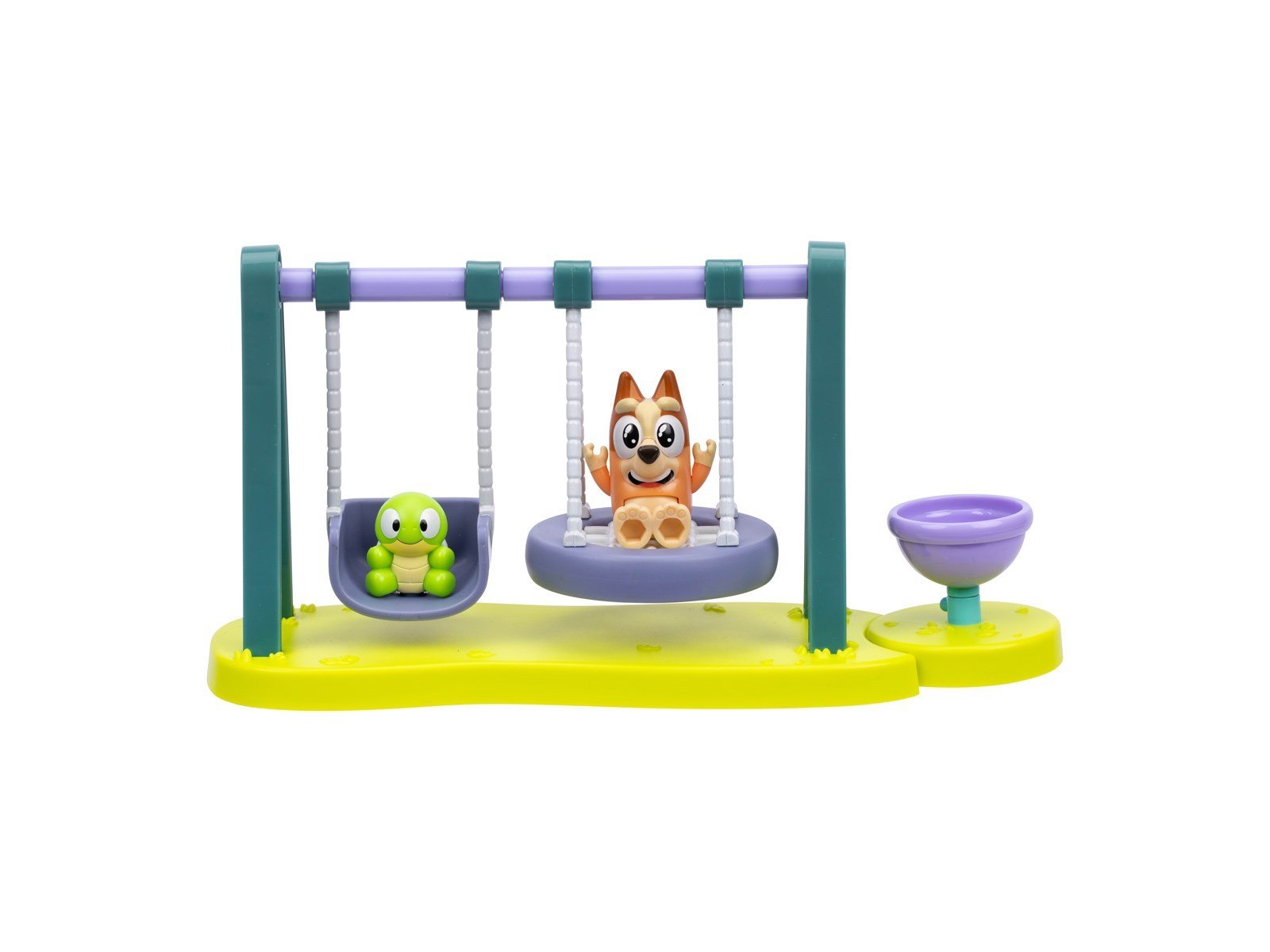 Bluey Playground playset with Wide-Eyed Bingo & Turtleboy