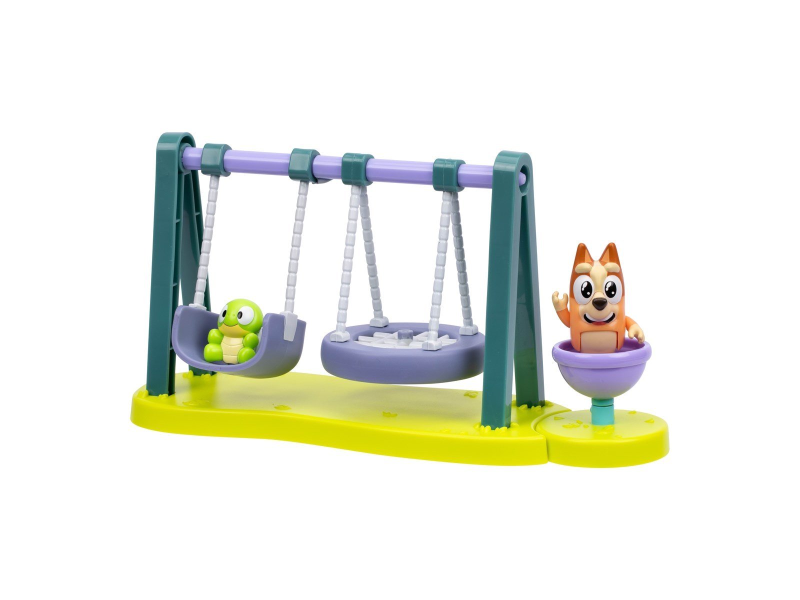 Bluey Playground playset with Wide-Eyed Bingo & Turtleboy