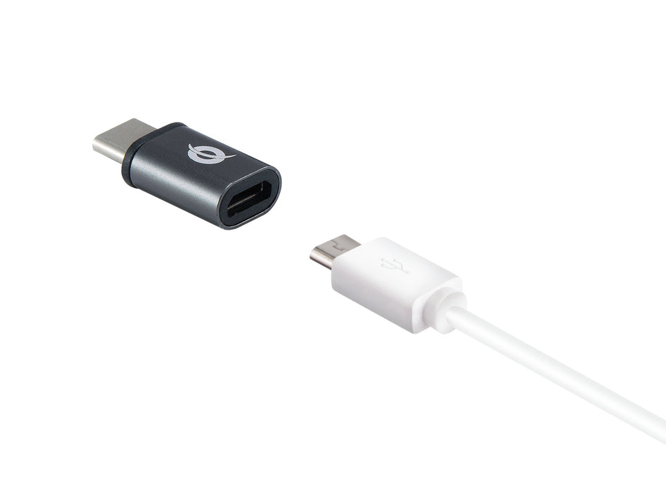 Adaptateur CONCEPTRONIC USB-C -&gt; Micro USB 3.0 Lot de 3 gris