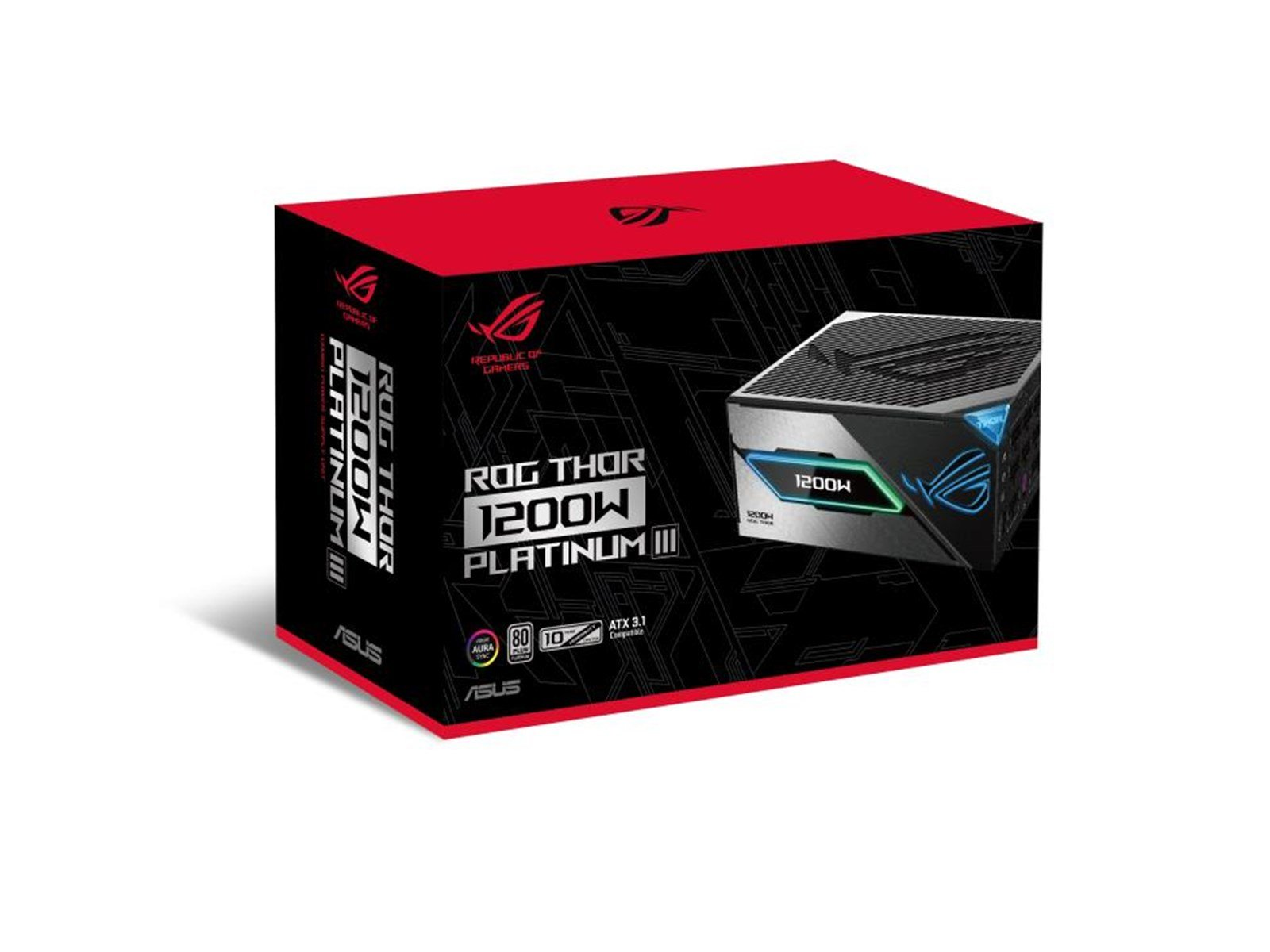 ASUS ROG Thor 1200W Platinum III Netzteile - 1200 Watt - 135 mm - ATX 3.1 - 80 Plus Platinium