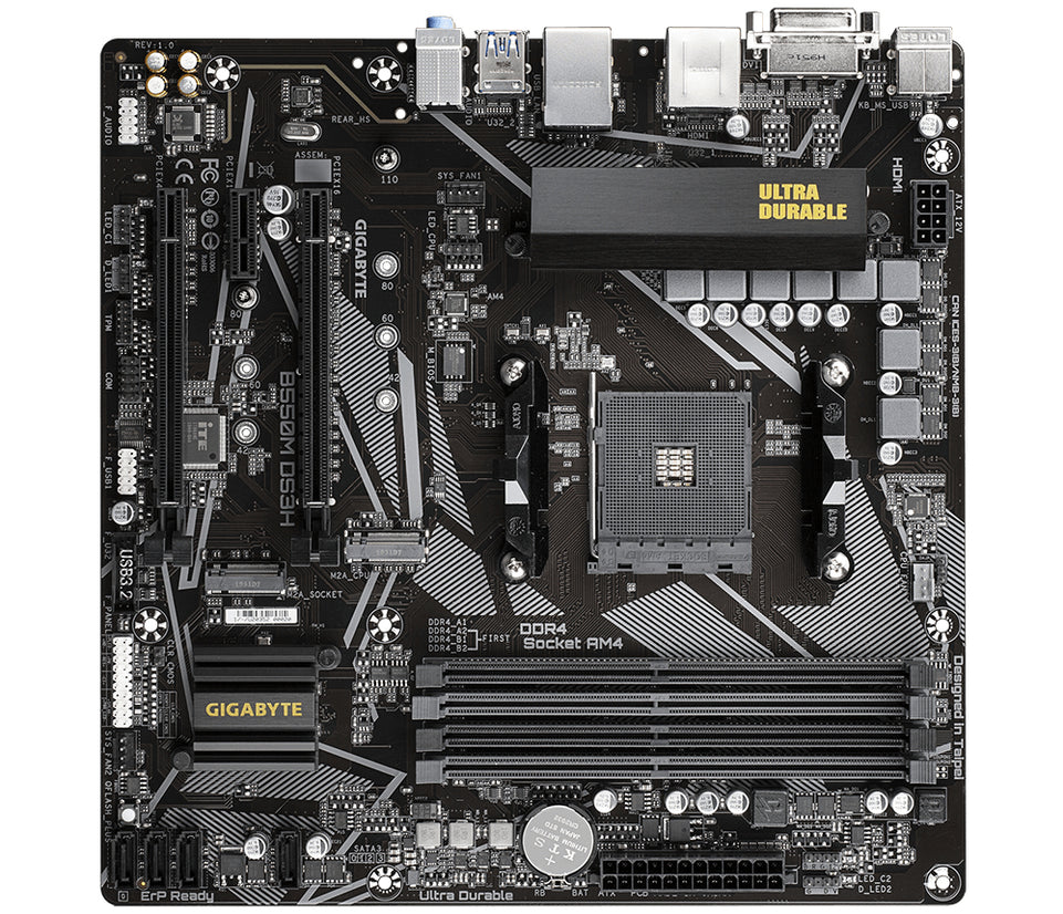 Gigabyte B550M DS3H                  (B550,AM4,mATX,DDR4)