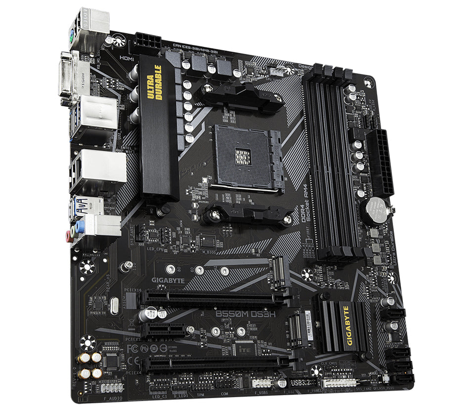 Gigabyte B550M DS3H                  (B550,AM4,mATX,DDR4)