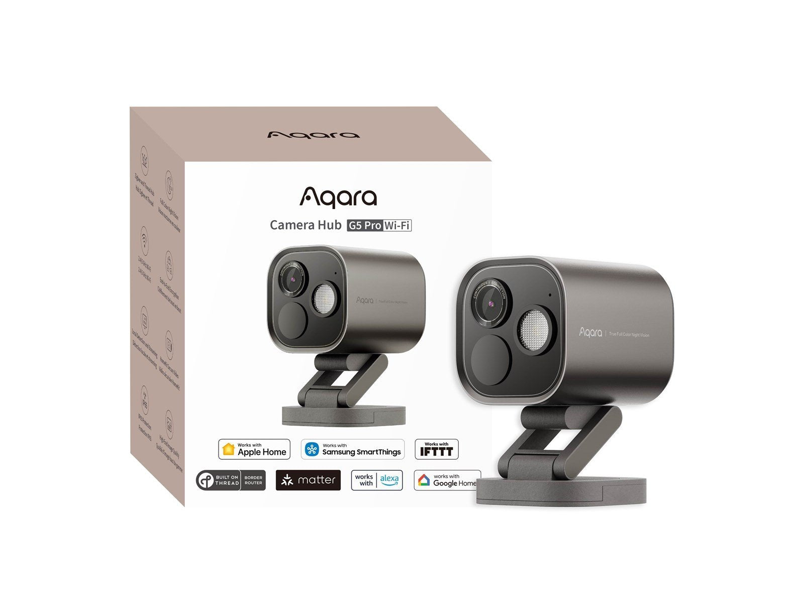 Aqara Camera Hub G5 Pro, Wi-Fi, Shadow Gray