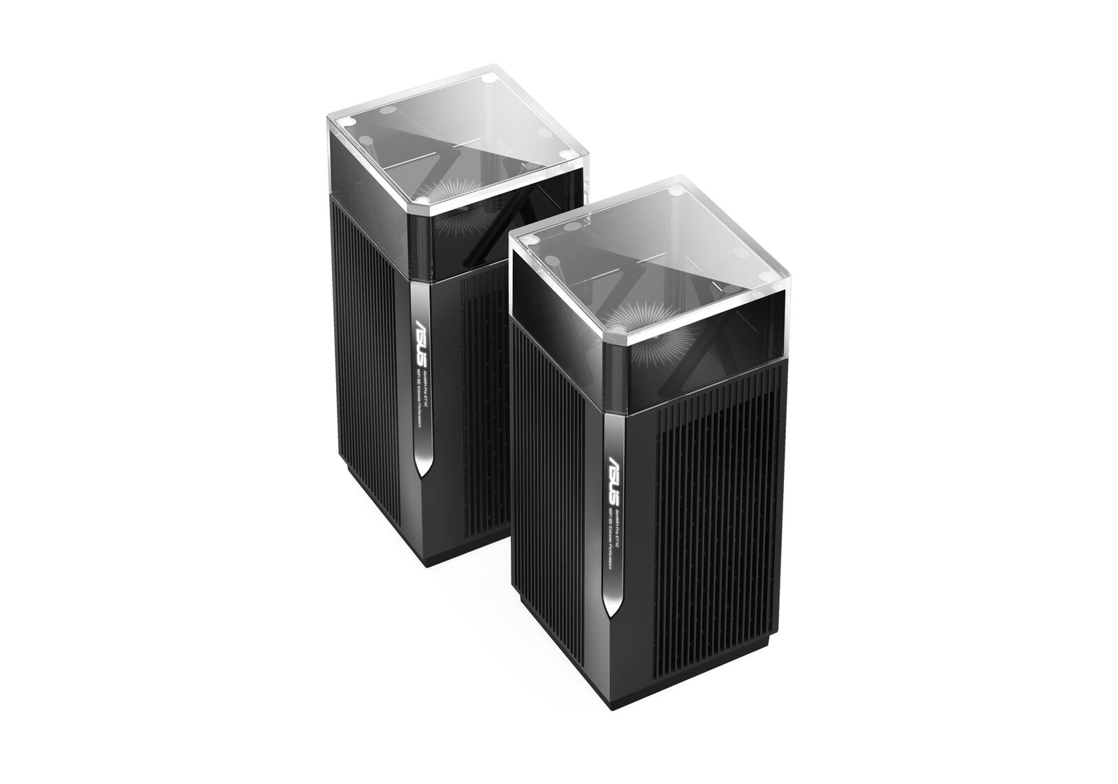 ASUS ZenWiFi Pro ET12 AXE11000 Tri-Band WiFi 6E Mesh System 2er Set kombinierbarer Router (6GHz-Band, duale 2.5G WAN LAN