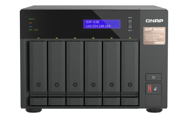 QNAP NVR QVP-63B Appliance 8ch embedded