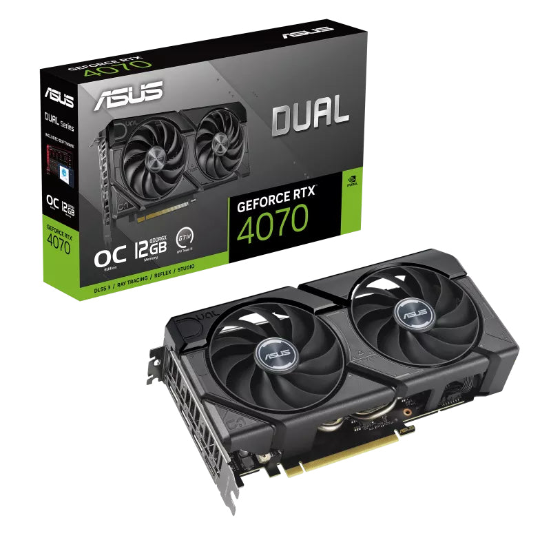 ASUS DUAL-RTX4070-O12G-EVO 12GB GDDR6X HDMI DP