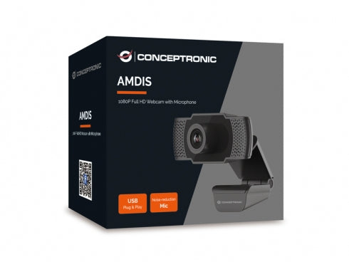 CONCEPTRONIC Webcam AMDIS 1080P Full HD Webcam+Microphone sw