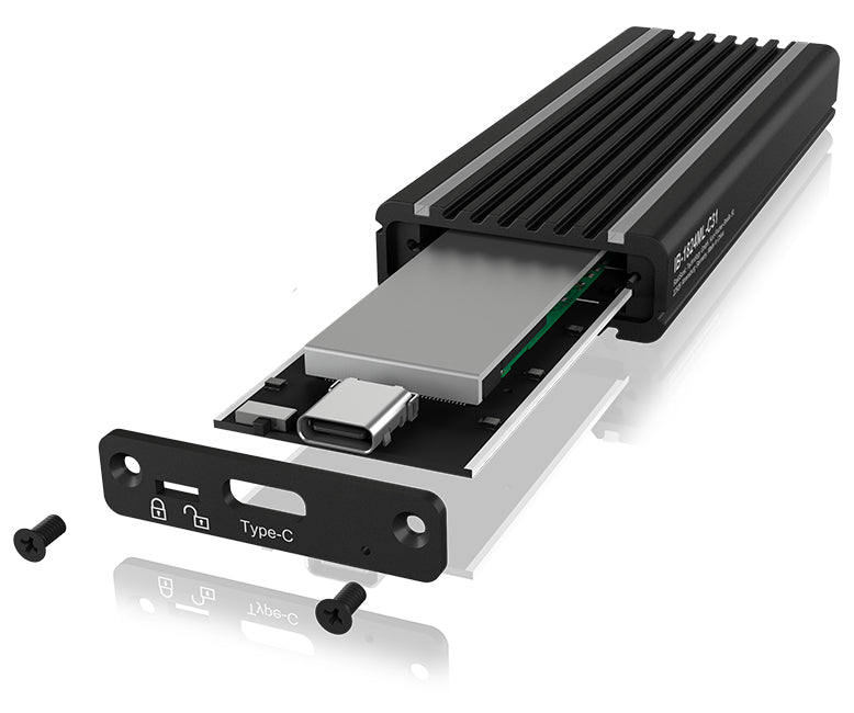 IcyBox  Externes Type-C Gehдuse fьr M.2 NVMe SSD extern retail