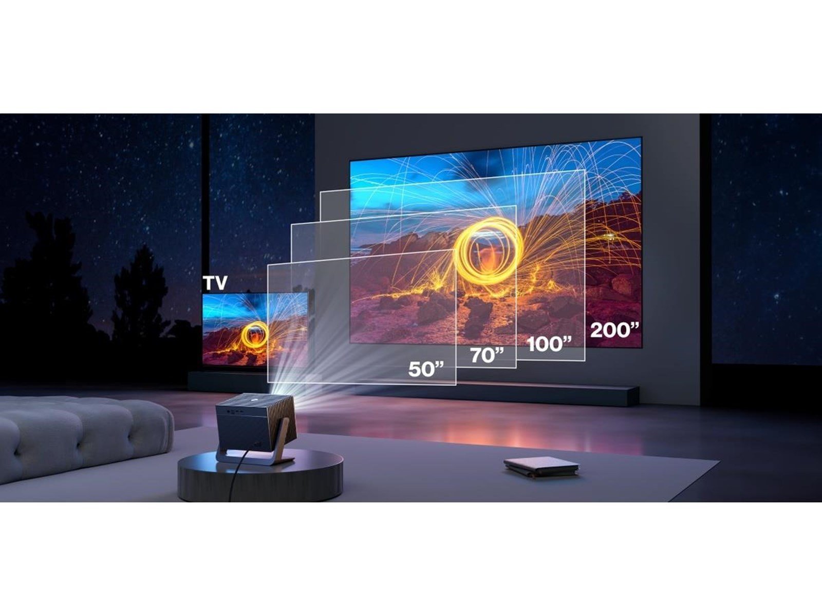 BladeCine Projektoren Cube 600 White - 600 ANSI lumens