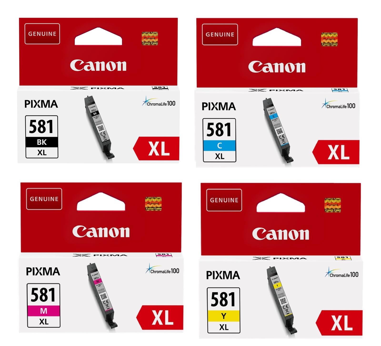 Canon Original CLI-581XL Druckerpatronen - 4er Multipack