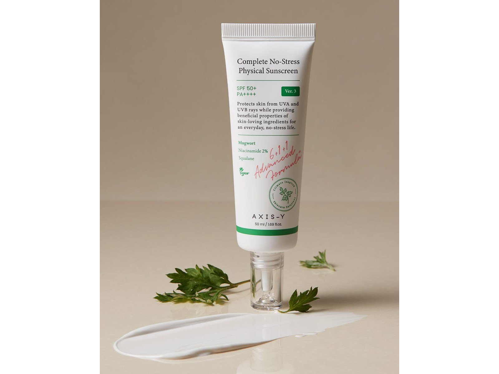 AXIS-Y Complete No-Stress Physical Sunscreen SPF50+ PA++++ 50 ml