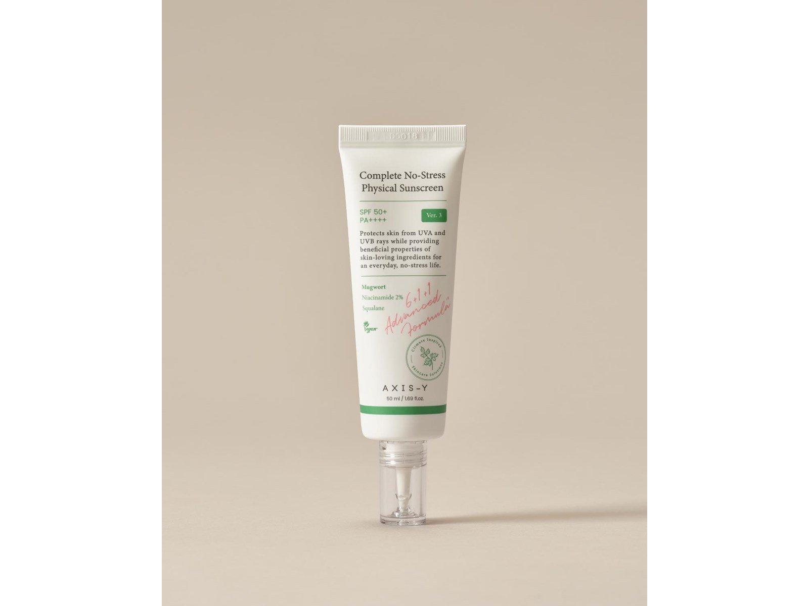 AXIS-Y Complete No-Stress Physical Sunscreen SPF50+ PA++++ 50 ml