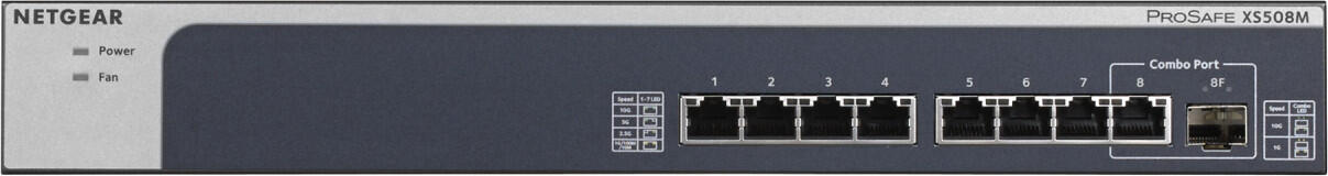 Netgear XS508M 8-Port 10-Gigabit Unmanaged Switch mit 1 SFP+ Port