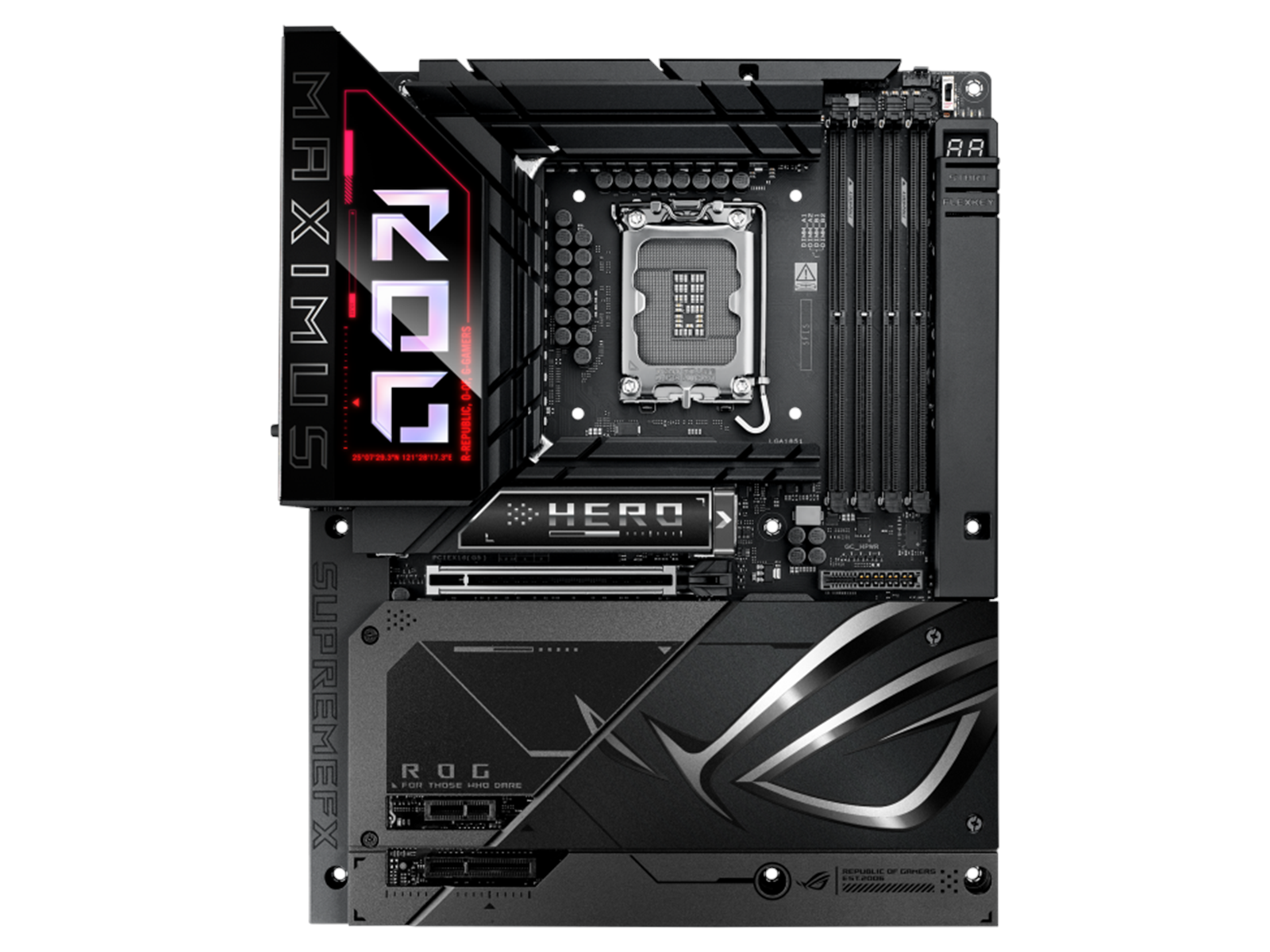 ASUS ROG MAXIMUS Z890 HERO BTF Mainboard - Intel Z890 - Intel LGA1851 socket - DDR5 RAM - ATX