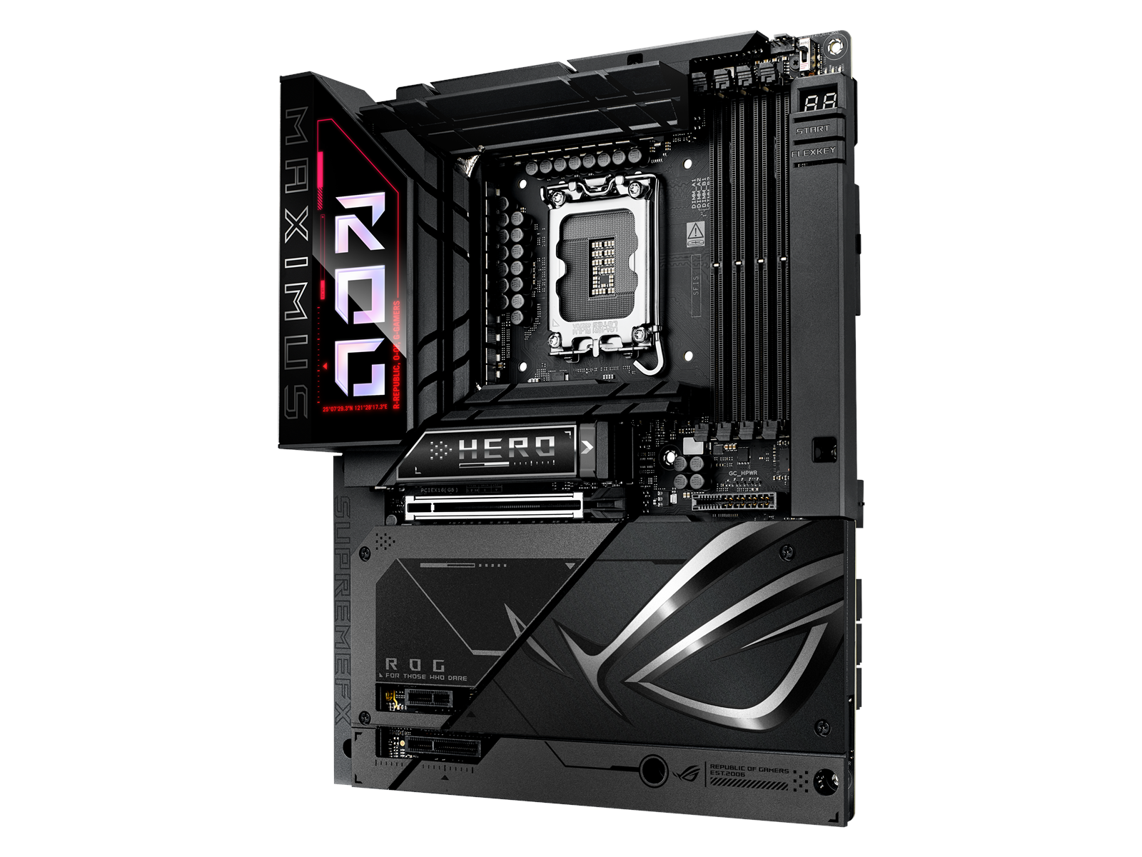 ASUS ROG MAXIMUS Z890 HERO BTF Mainboard - Intel Z890 - Intel LGA1851 socket - DDR5 RAM - ATX