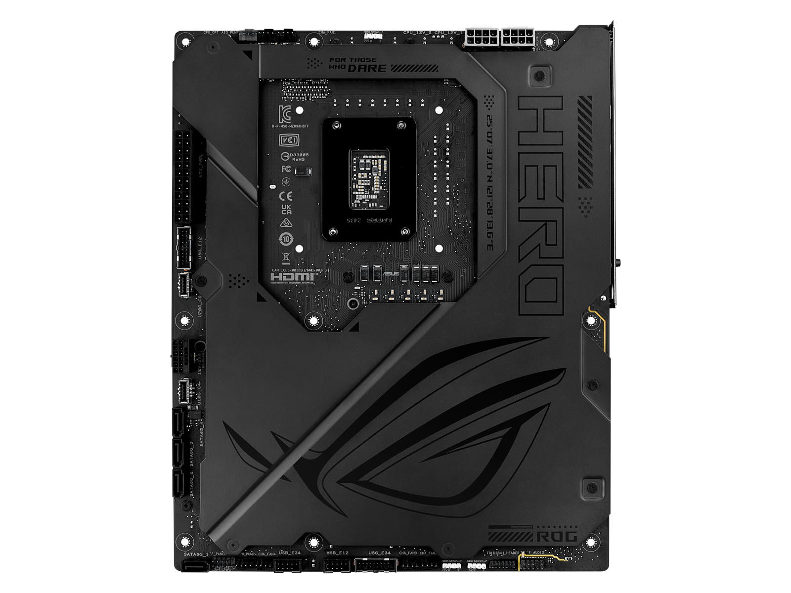 ASUS ROG MAXIMUS Z890 HERO BTF Mainboard - Intel Z890 - Intel LGA1851 socket - DDR5 RAM - ATX