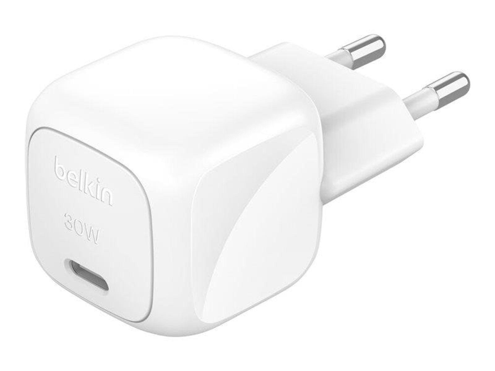Belkin BoostCharge power adapter - compact - 24 pin USB-C - 30 Watt