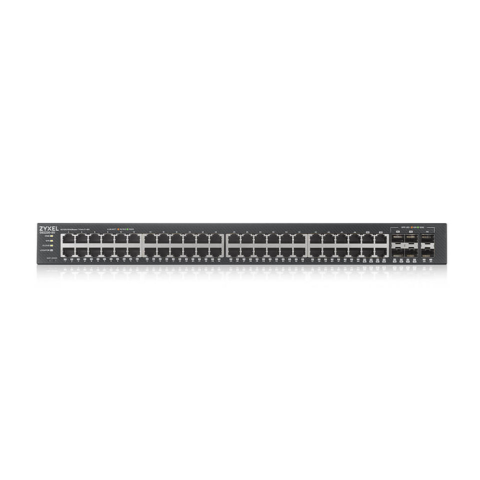 Zyxel Switch 50x GE GS2220-50 44Port+ 4xSFP/Rj45+ 2xSFP