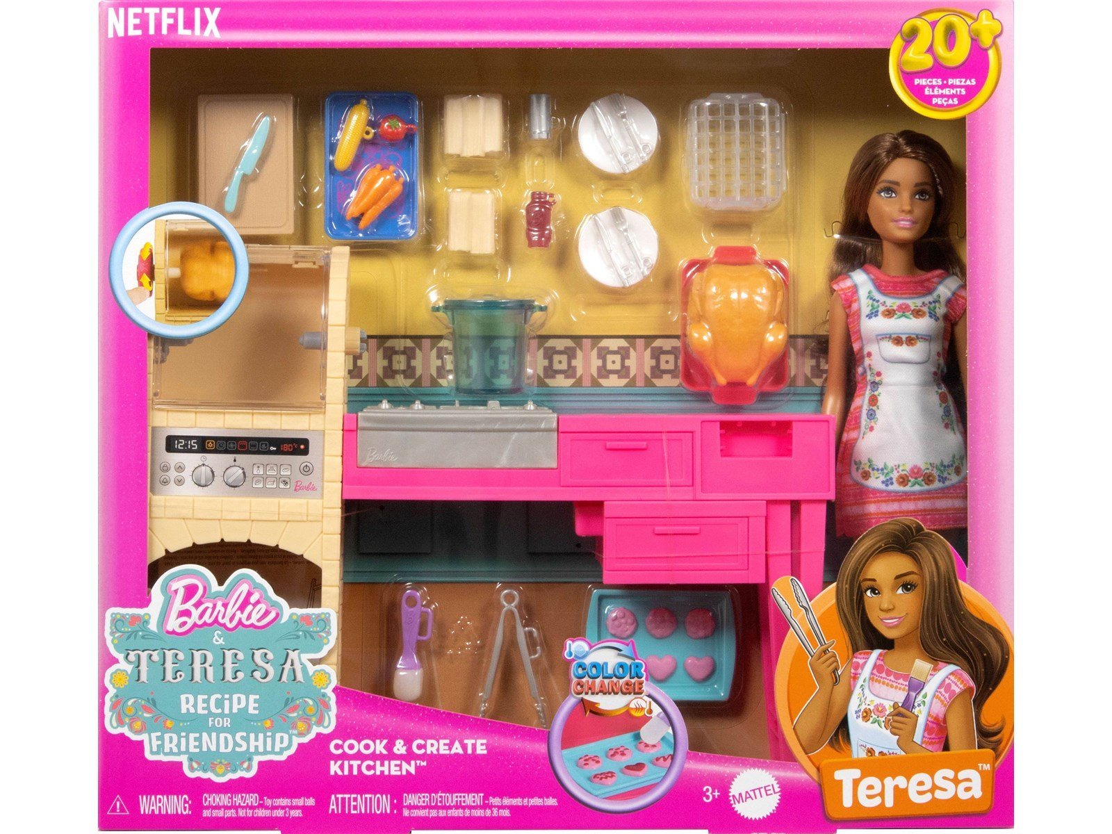 Barbie And Teresa Recipe For Friendship Teresa Doll & Kitchen Playset