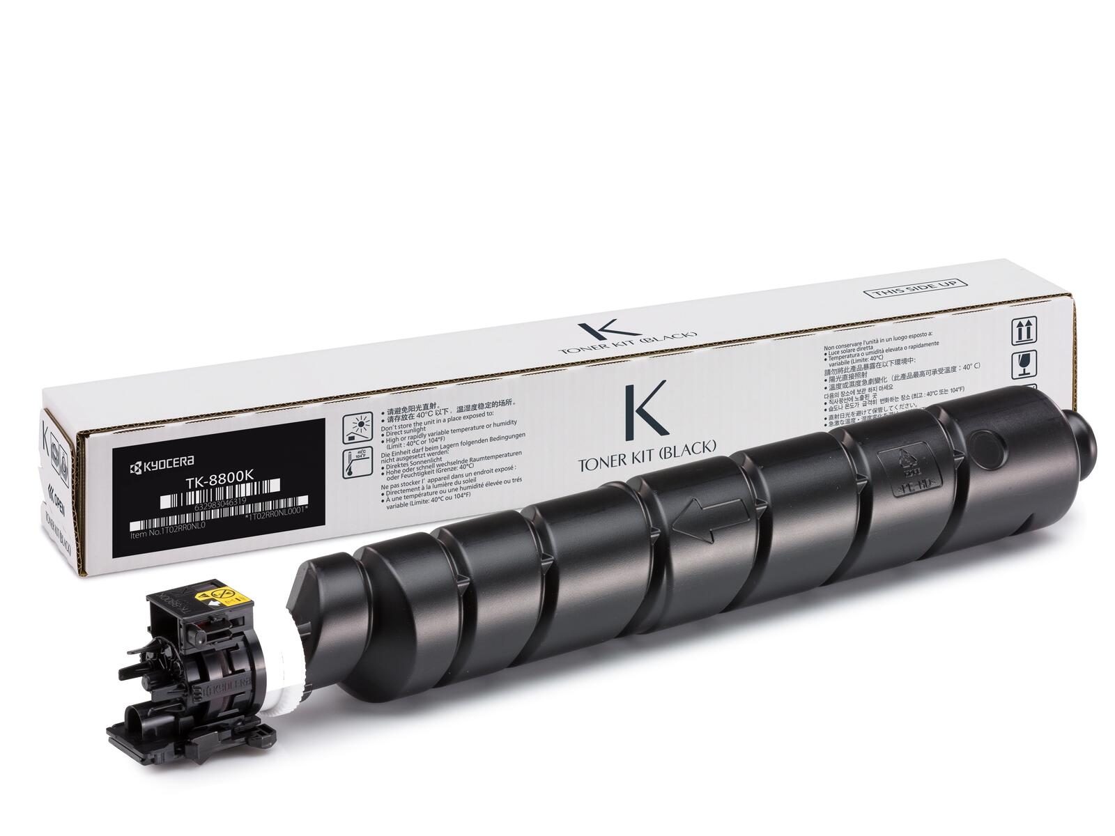 Kyocera Original TK-8800K Toner schwarz bis zu 30.000 Seiten (1T02RR0NL0) für ECOSYS P8060cdn