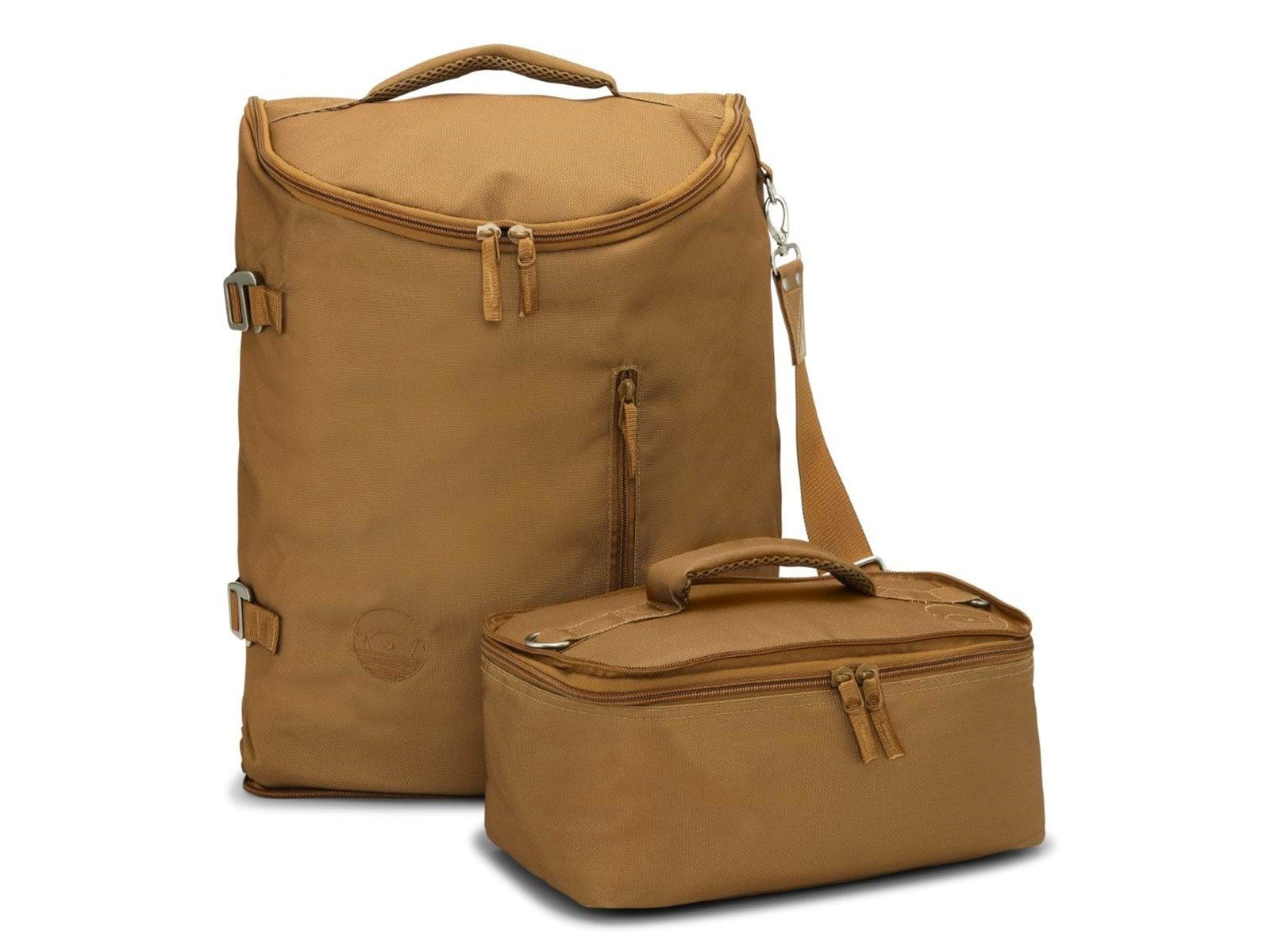 Baby Dreamer Diaper bag recycled polyester with cooler bag - golden caramel