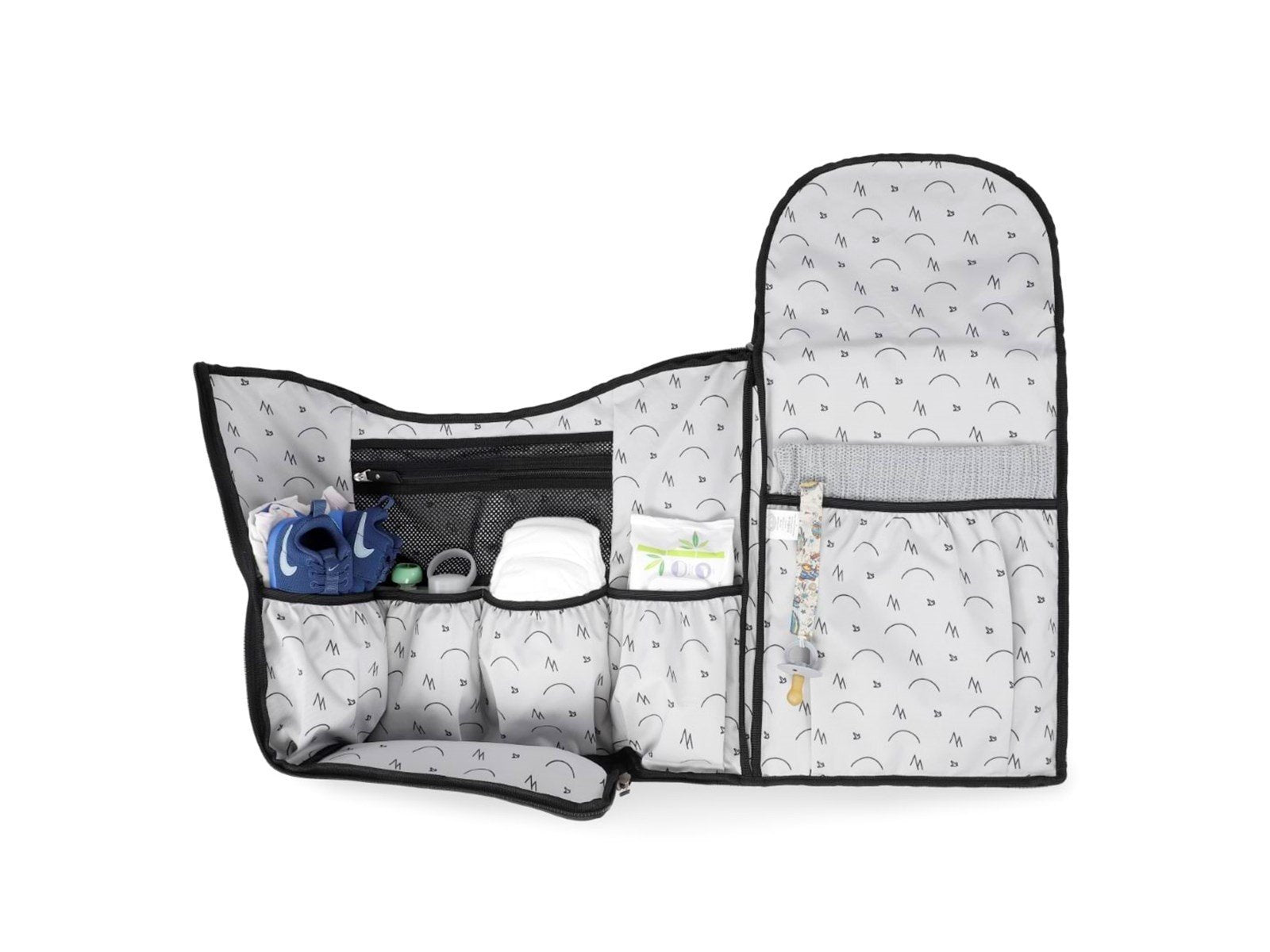 Baby Dreamer Diaper bag recycled polyester - Grey