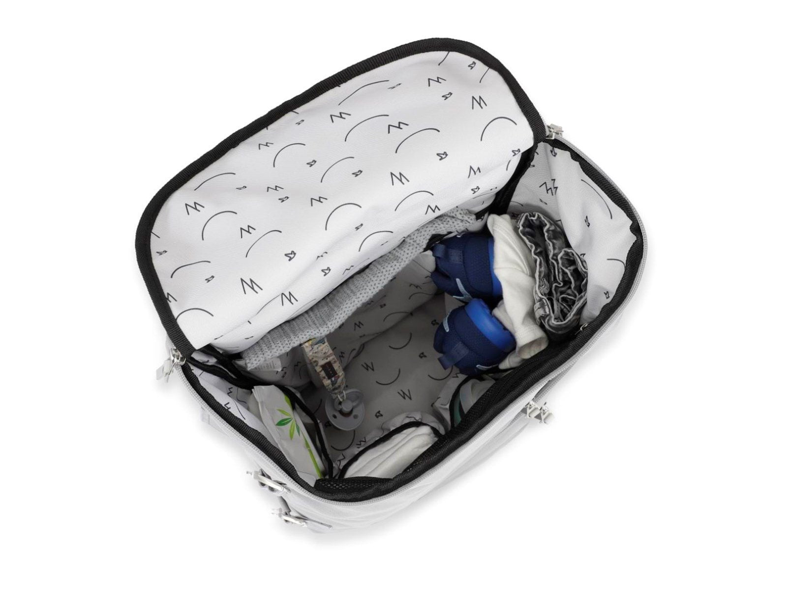 Baby Dreamer Diaper bag recycled polyester - Grey