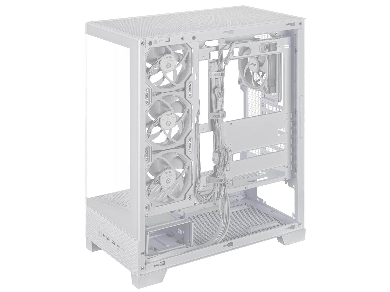 ASUS A31 PLUS TG ARGB WHITE - Gehäuse - Miditower - Weiß