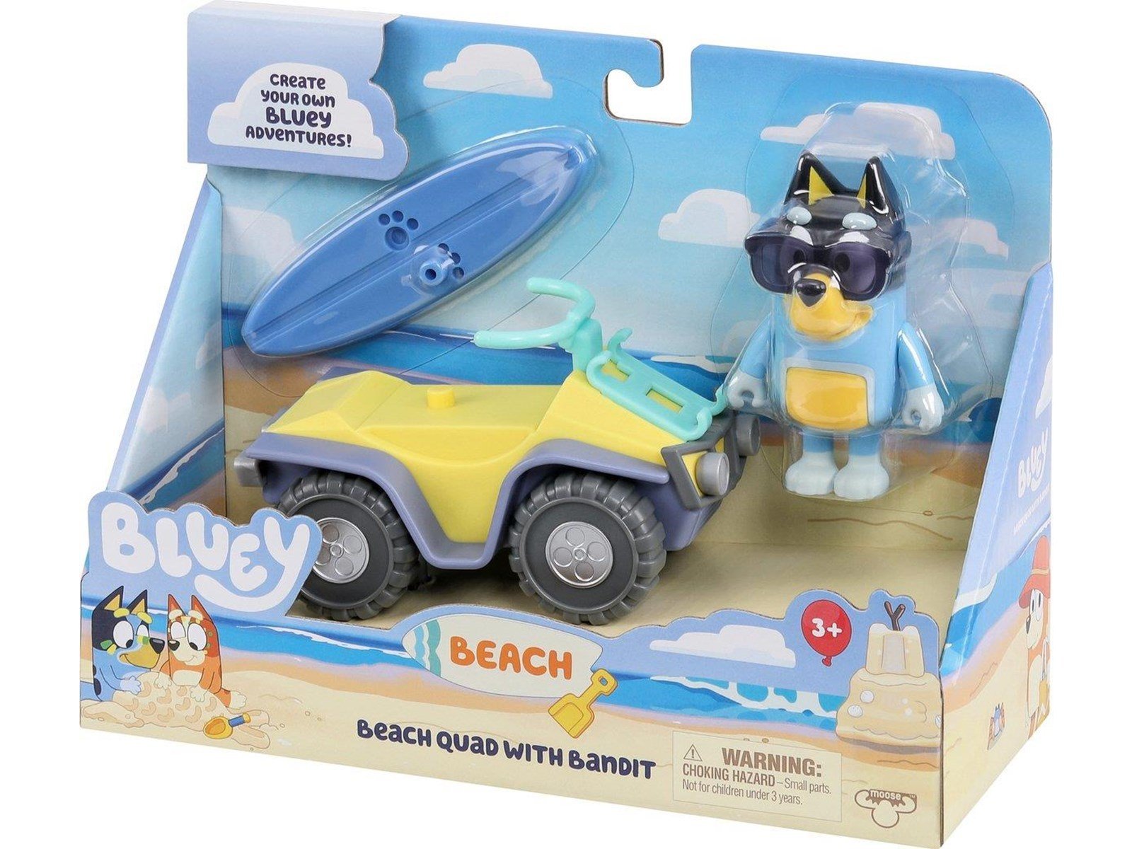 Bluey Beach Quad Play Figure