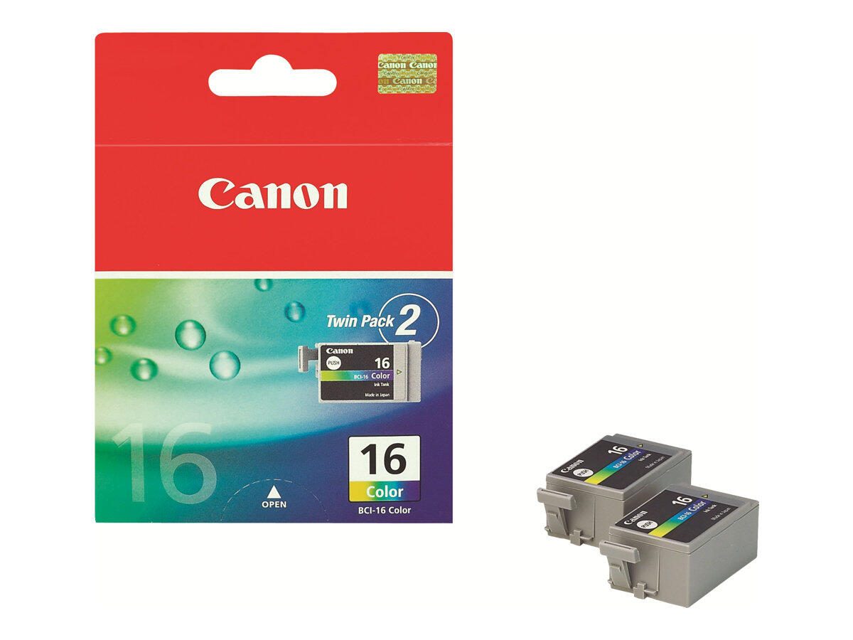 Canon Original BCI-16CL Druckerpatronen Doppelpack C/M/Y (9818A002)