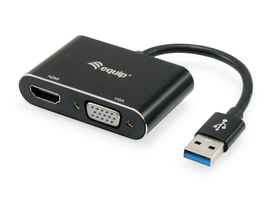 Adaptateur d'équipement USB3.0-&gt; HDMI, VGA 1920x1080/60Hz 0.15m sw