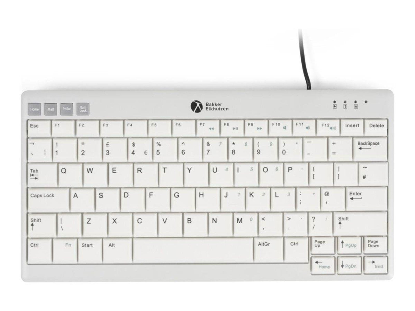 Bakker Elkhuizen UltraBoard 950 V2 - Tastaturen - Englisch - UK - Grau