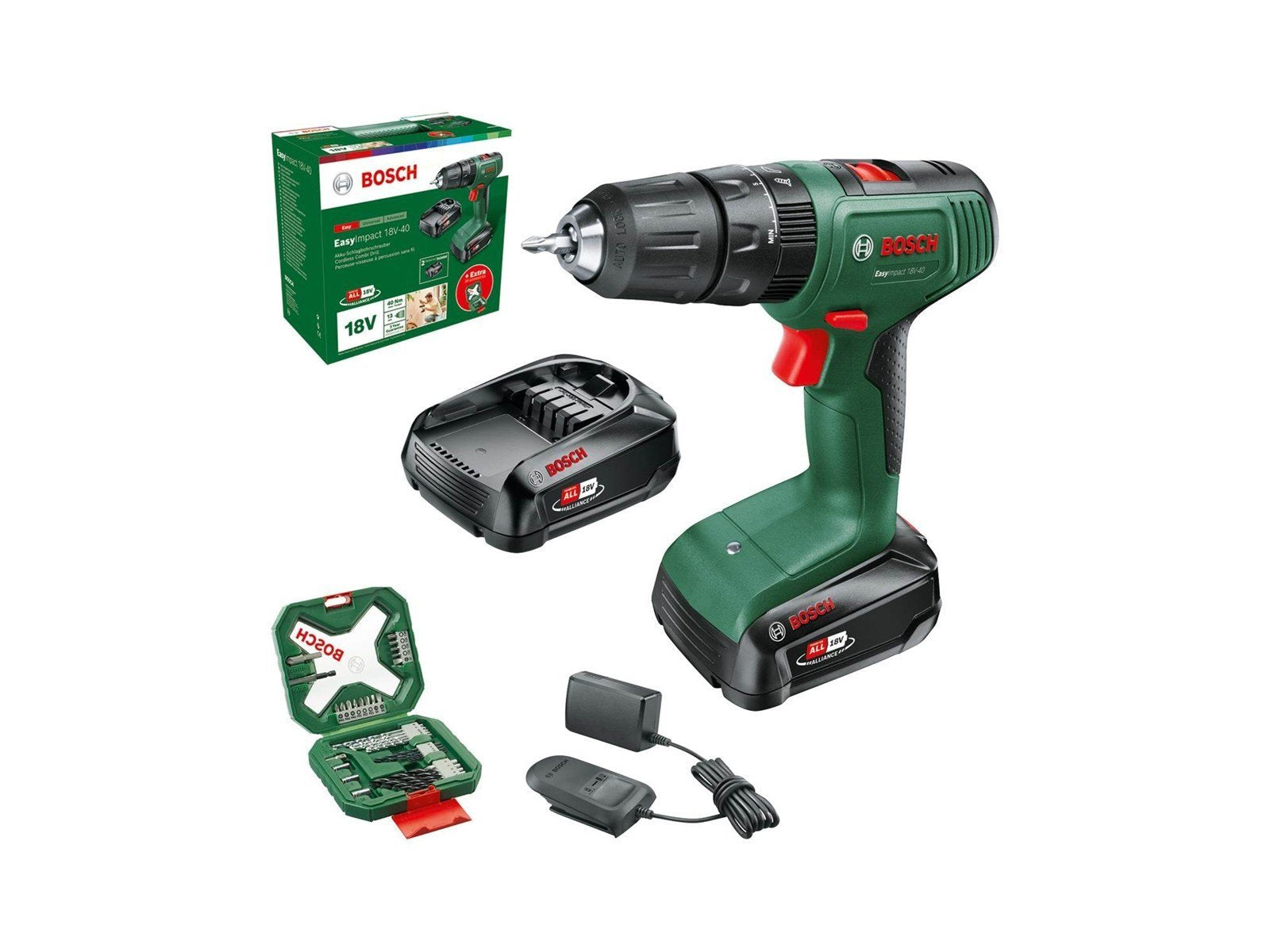 Bosch Cordless Impact Drill EI 18V-40+34AC