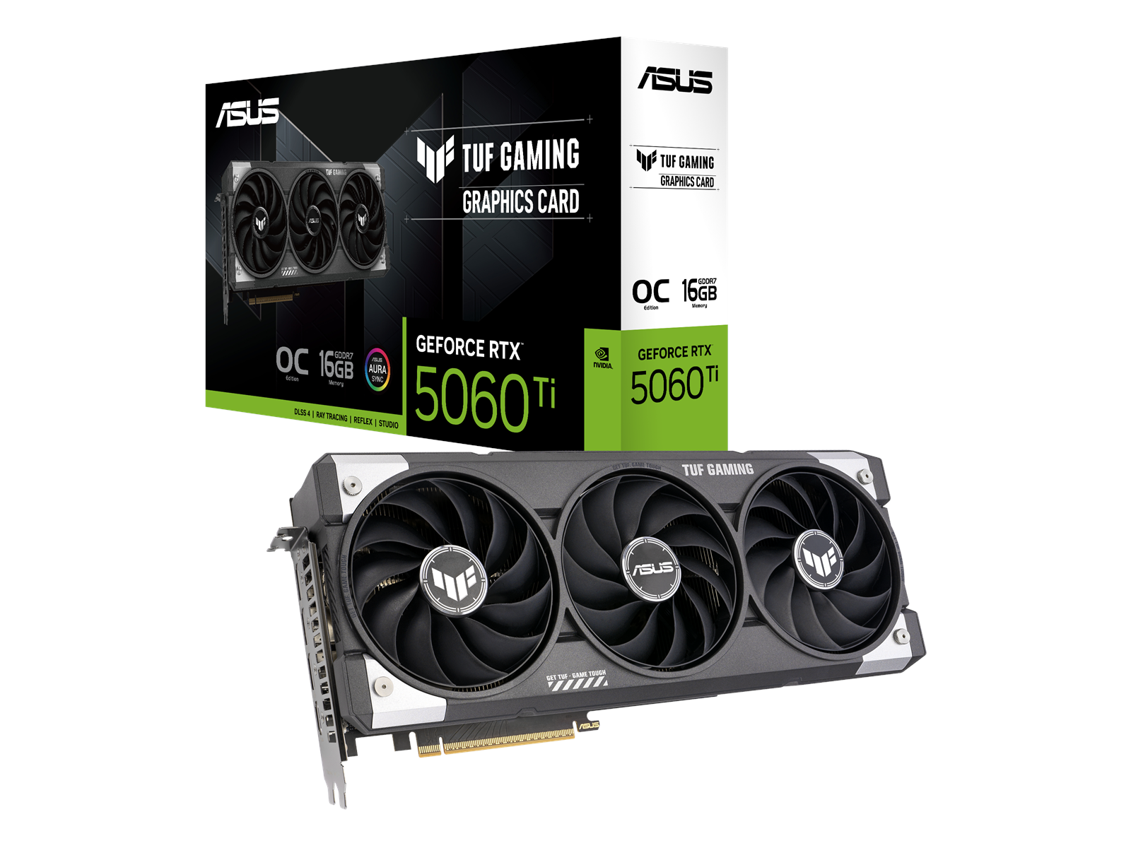 ASUS GeForce RTX 5060 Ti TUF OC - 16GB GDDR7 RAM - Grafikkarte
