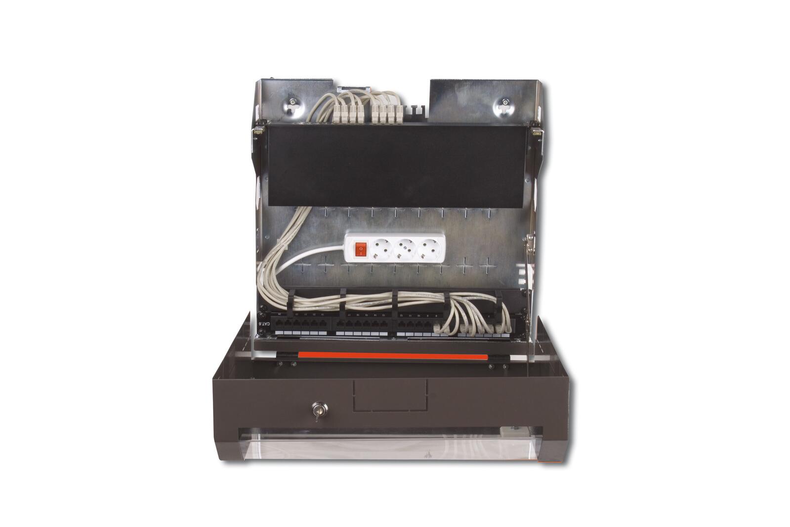 DIGITUS Wandgehäuse SOHO Slim 145x525x475 mm 3HE