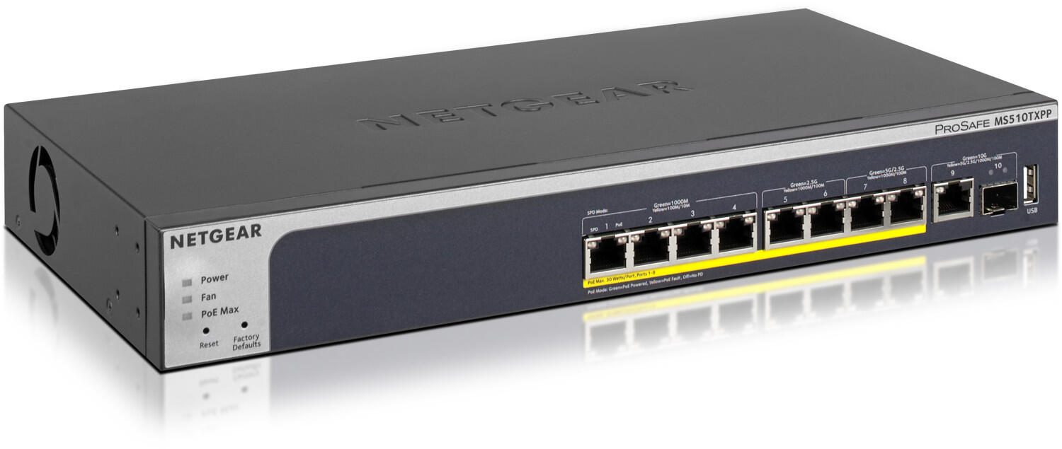 Netgear MS510TXPP 8-Port POE+ Multi-Gigabit Ethernet Smart Managed Pro Switch
