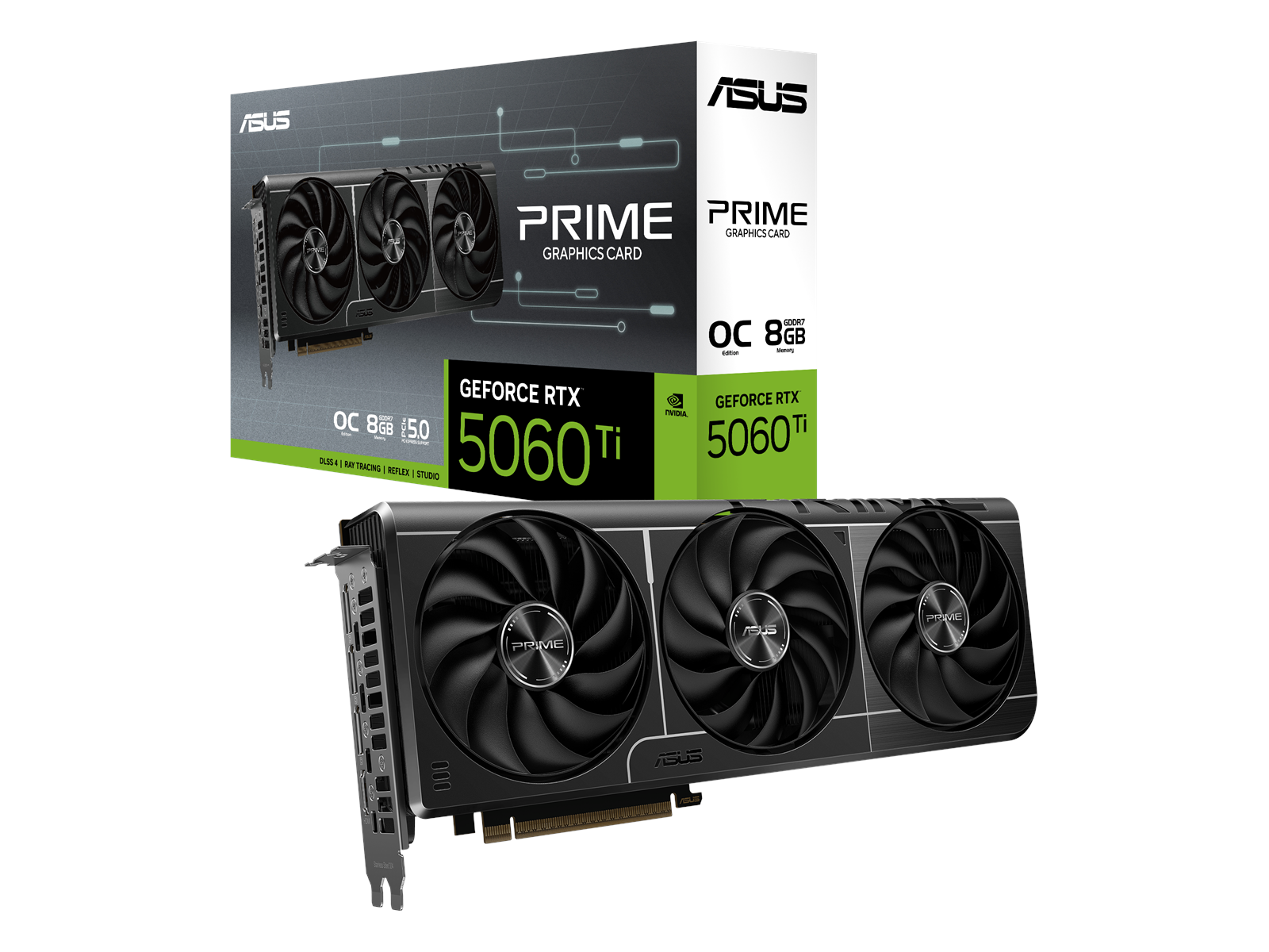 ASUS GeForce RTX 5060 Ti Prime OC - 8GB GDDR7 RAM - Grafikkarte