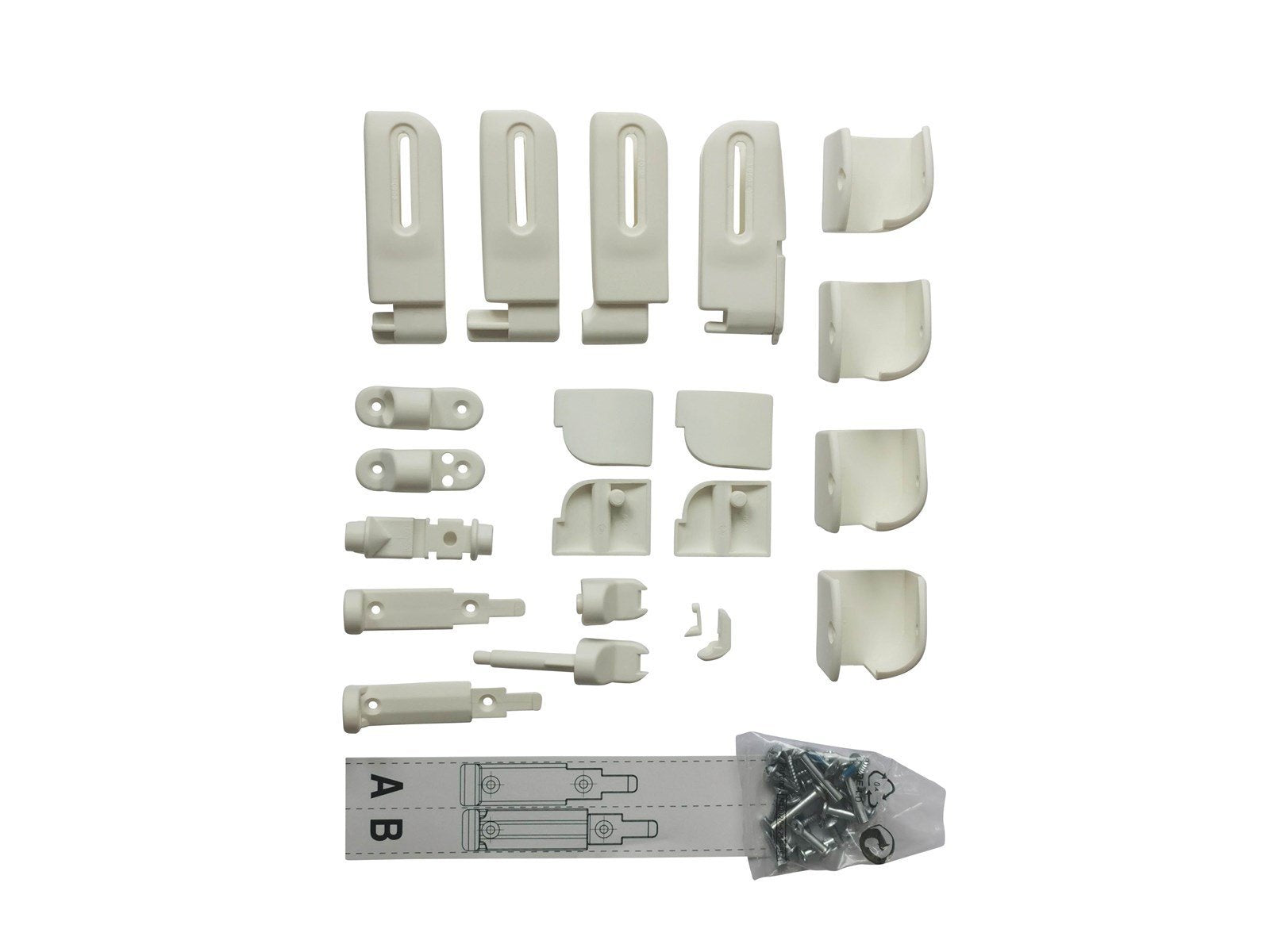 BabyDan Fittings for Elin/Flexi Fit Safety Gates wood white