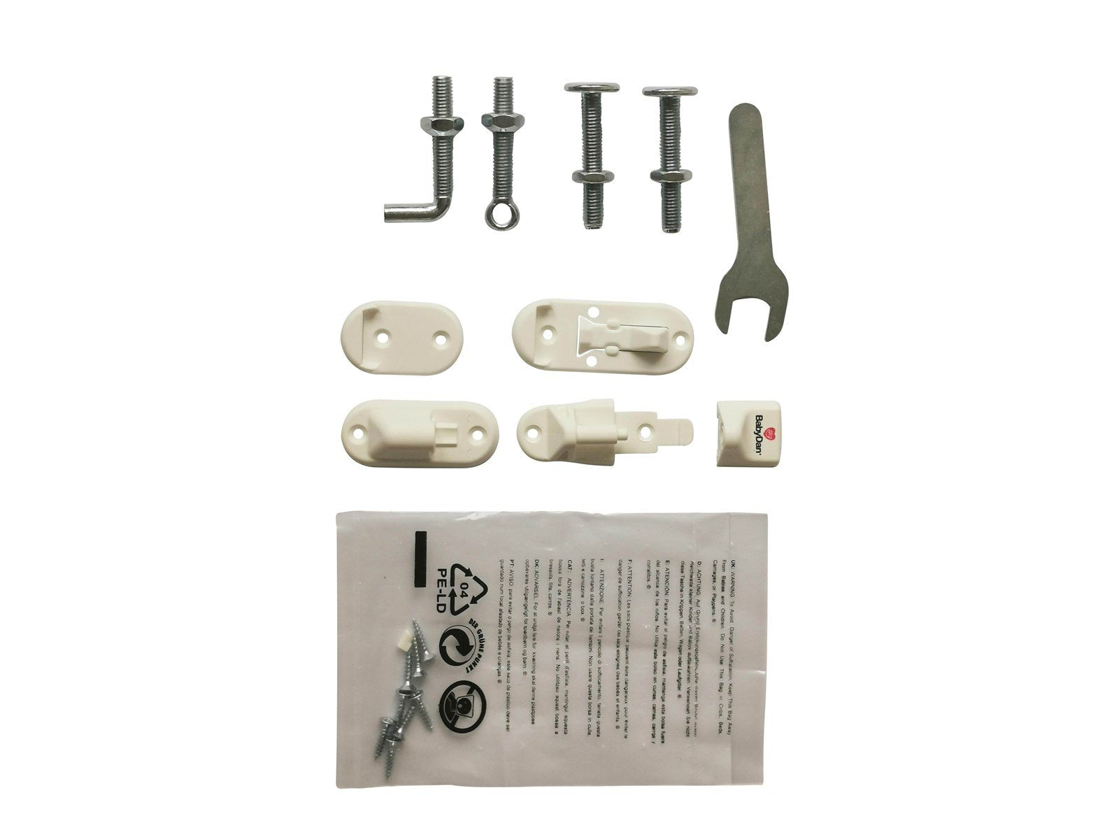 BabyDan Fittings for No Trip metal/Saga safety gate.