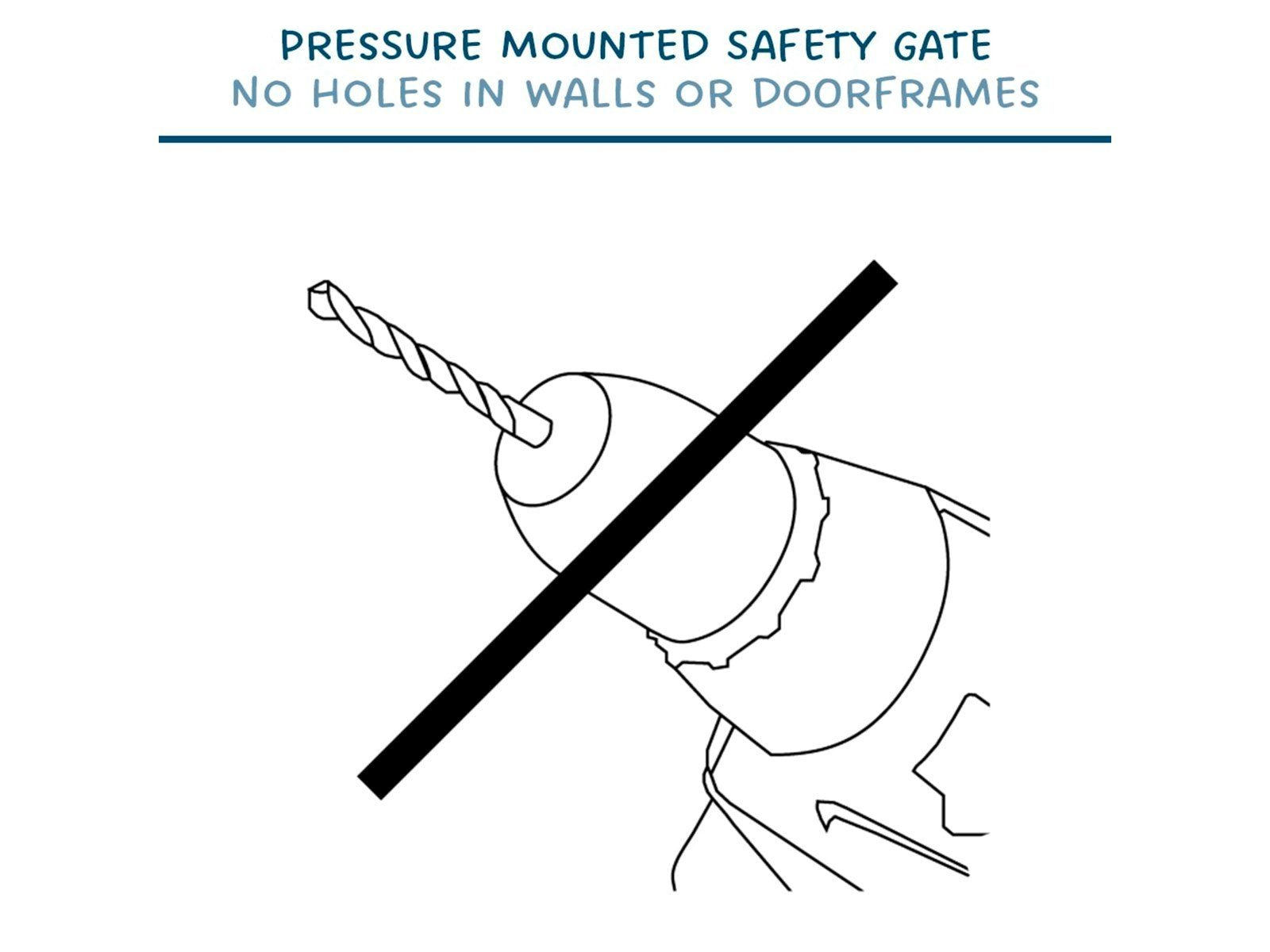 BabyDan Premier Safety Gate with 3 Extensions 92.5-99.8 cm Silver