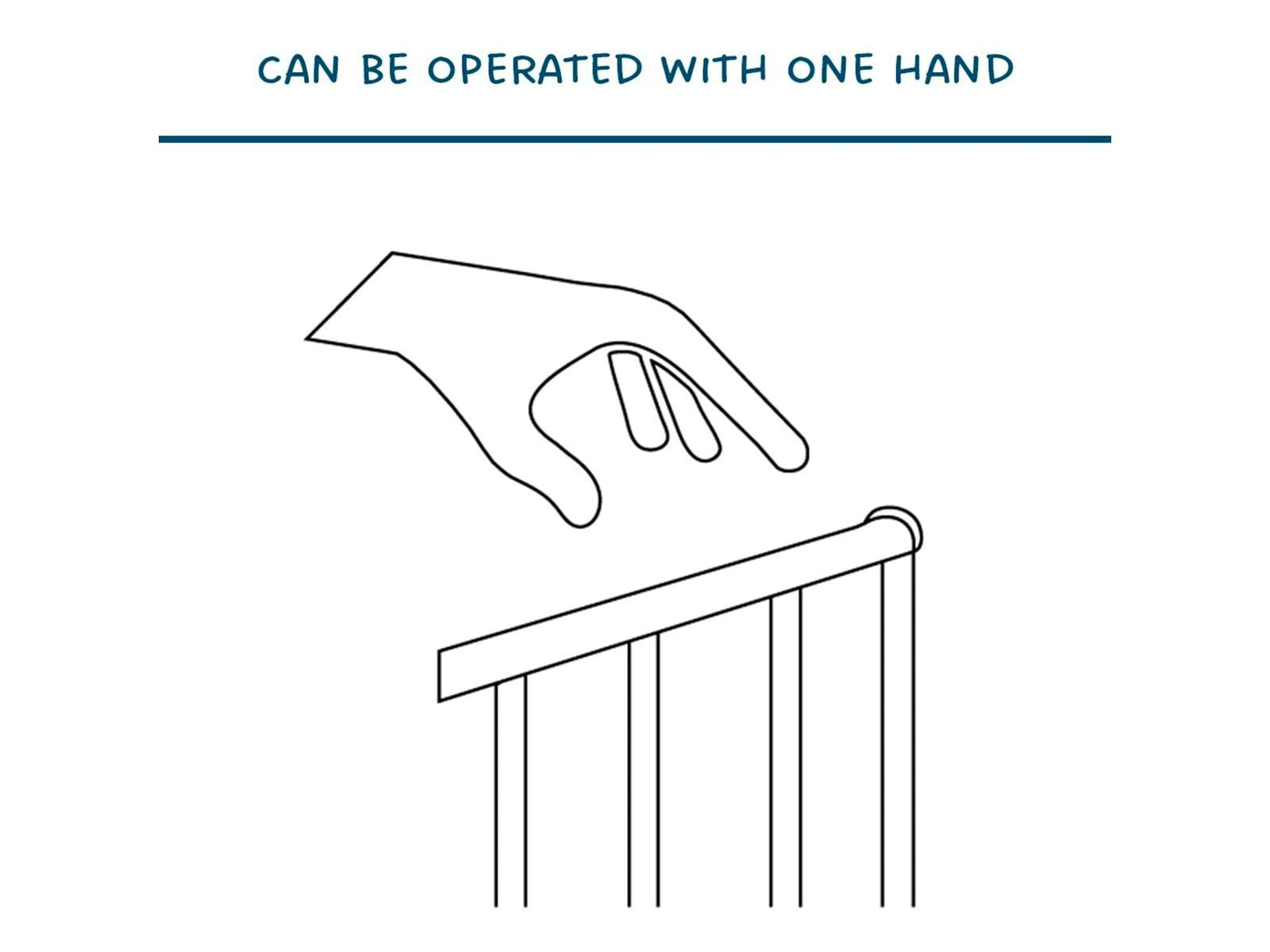 BabyDan Premier Safety Gate with 3 Extensions 92.5-99.8 cm Silver